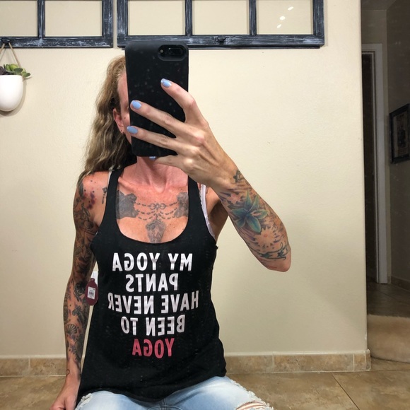SO Tops Funny Yoga Tank Top Poshmark